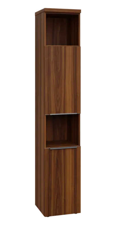 SIN 6 - 42DN2 kancelářská skříň, 2-dveřová/nika, pravá, 2170x400x400, ořech královský